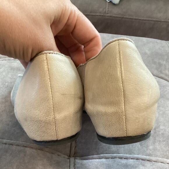 Eileen Fisher Patch Ballet Flats Womens US 8.5 Silver Grey Coastal Minimalist - Picture 8 of 10
